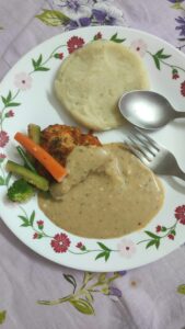 Grilled Chck with Mash