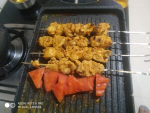 Chicken skewers